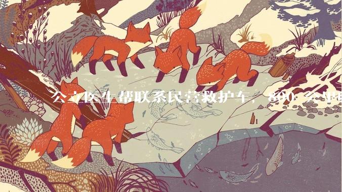 公立医生帮联系民营救护车，800 公里收费 2.8 万元，收费合理吗？救护车收费标准是什么？