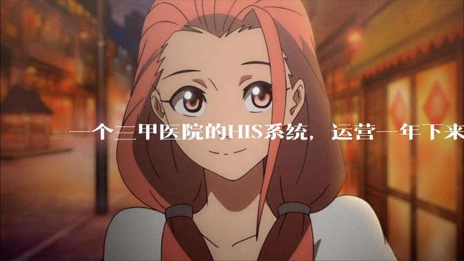 一个三甲医院的HIS系统，运营一年下来，他的数据库能有多大？